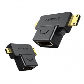 UGREEN Micro HDMI+Mini HDMI Male to HDMI Female Adapter-20144