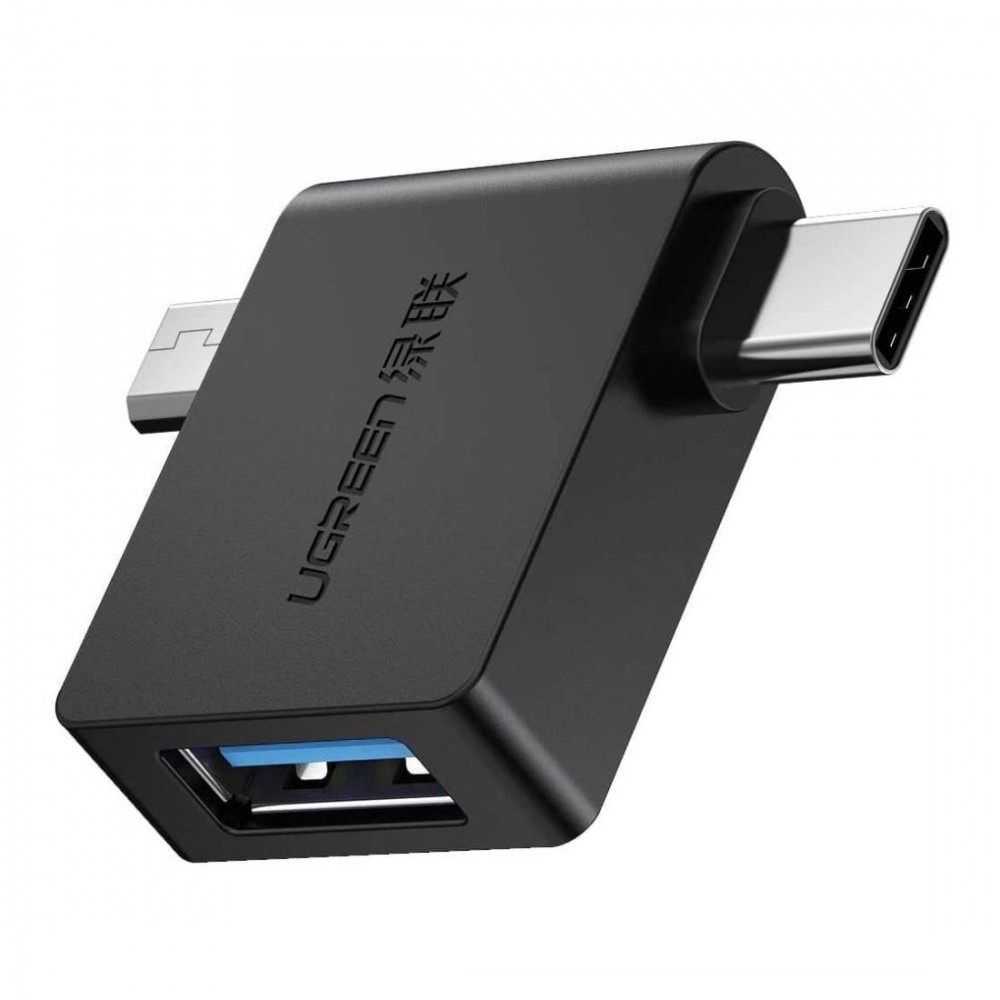 UGREEN Micro USB+USB-C to USB 3.0 OTG Adapter-30453