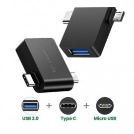 UGREEN Micro USB+USB-C to USB 3.0 OTG Adapter-30453