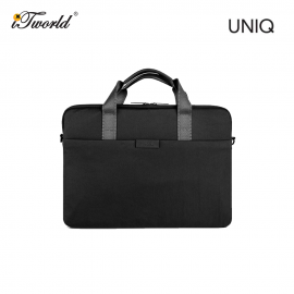 UNIQ Stockholm Protective Nylon Messenger Bag (Up to 16") - Midnight Black 8886463680650