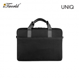 UNIQ Stockholm Protective Nylon Messenger Bag (Up to 16") - Midnight Black 8886463680650