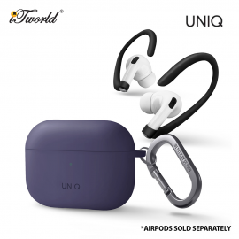 UNIQ Nexo AirPods Pro 2 (2022) case with Sports Ear Hooks - Fig Purple 8886463683491