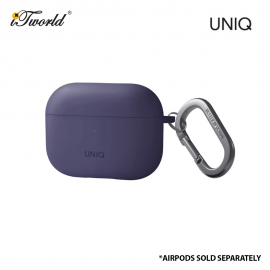 UNIQ Nexo AirPods Pro 2 (2022) case with Sports Ear Hooks - Fig Purple 8886463683491