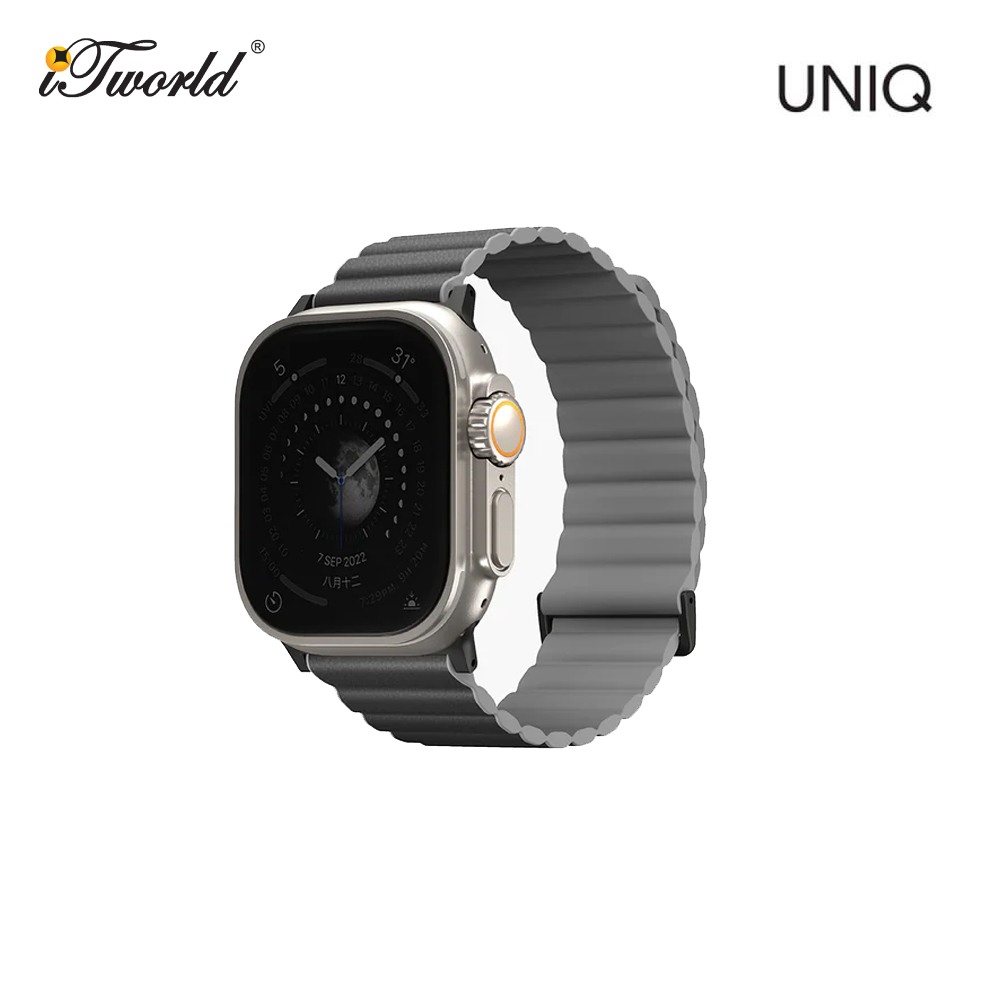 UNIQ Revix Premium Apple Watch 49mm-42mm - Charcoal (Charcoal/Ash Grey)