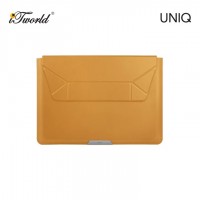UNIQ Oslo Laptop Sleeve with Foldable Stand (Up to 14”) - Deep Mustard 8886463684597