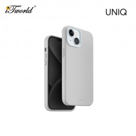 UNIQ Hybrid iPhone 15 6.1" Magclick Charging Lino Hue - Chalk Grey 8886463685211