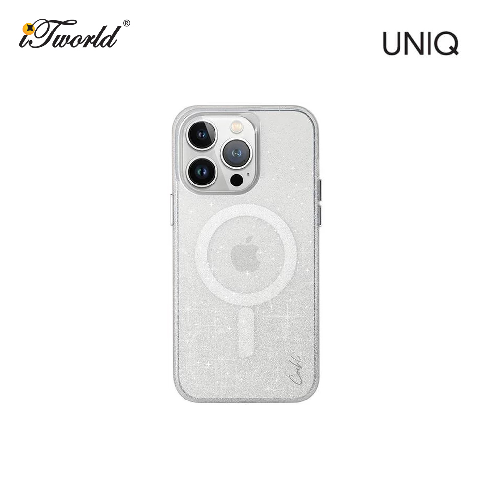 UNIQ COEHL iPhone 15 Pro 6.1" Magnetic Charging Lumino - Sparkling Silver 8886463686713