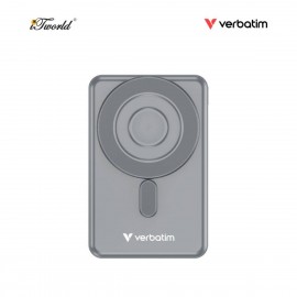 VERBATIM Charge 'n' Go 10,000mAh 5-in-1 Magnetic Wireless Charger with Stand (Type C x2)