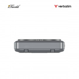 VERBATIM Charge 'n' Go 10,000mAh 5-in-1 Magnetic Wireless Charger with Stand (Type C x2)