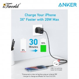 Anker A2348 20W Wall Charger (2 Ports) - Black