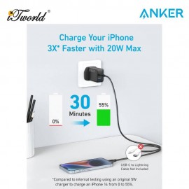 Anker A2348 20W Wall Charger (2 Ports) - Black