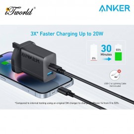 Anker A2348 20W Wall Charger (2 Ports) - Black