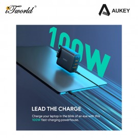 AUKEY 4-Port 100W Omnia II PD Charger Fast Charging Port PA-B7S 689323785599