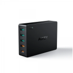 AUKEY 5-Port 63W Fast Charger PD Desktop Charger with Qualcomm QC 3.0 PA-Y23  608119198924