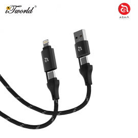 ADAM elements PeAk MS401 4-in-1 60W Magnetic Charging Cable (Black) ACBADMS401BK 840741117786