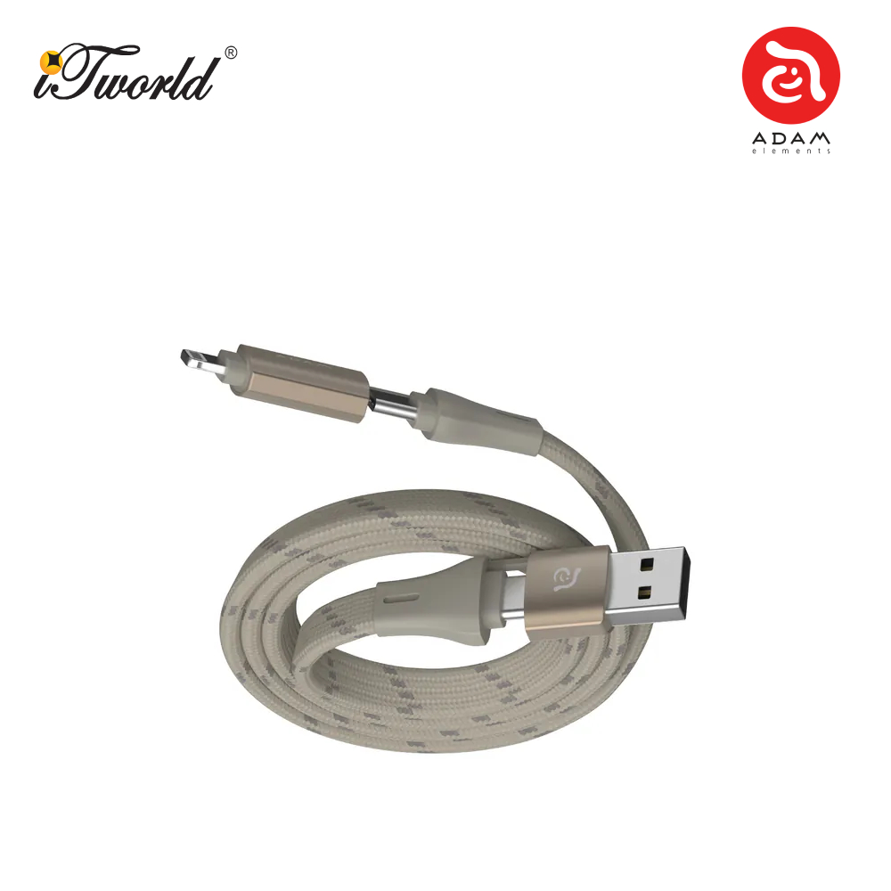ADAM elements PeAk MF401 4-in-1 60W Magnetic Flat Charging Cable (Titanium) ACBADMF401TM 840741117960
