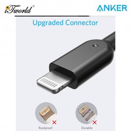 Anker Powerline II With Lightning Connector 3ft C89 - White 