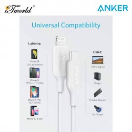Anker PowerLine III Flow USB-C to lightning connector 0.9M - Purple 
