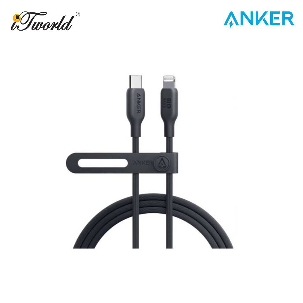 Anker 542 USB-C to Lightning cable (Bio-Based 6ft) - Black 