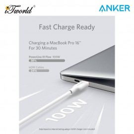 Anker USB-C to USB-C Cable PL III Flow CTC 6ft - Black