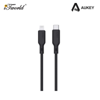 AUKEY CB-CL5 MFI Braided Nylon USB-C to Lightning Cable 1.2m Black 689323787227