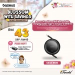 Baseus Free2Draw Mini Retractable Charging Cable Type-C to Type-C 100W 1m Moon White