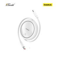 Baseus Free2Draw Mini Retractable Charging Cable Type-C to Type-C 100W 1m Moon White