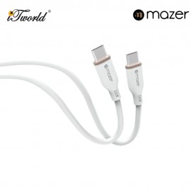 Mazer Infinite.Link 3 Flex USB C to USB-C 240W - White 8881304544474