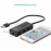 UGREEN USB-A MALE TO ETHERNET ADAPTOR+3 PORTS USB HUB-20264