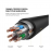 UGREEN cat 7 STP lan cable Black color 1M - 11268