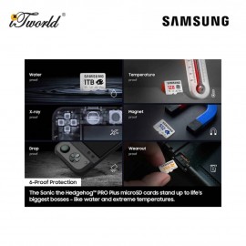 Samsung PRO Plus Sonic the Hedgehog +Adapter microSDXC 128GB
