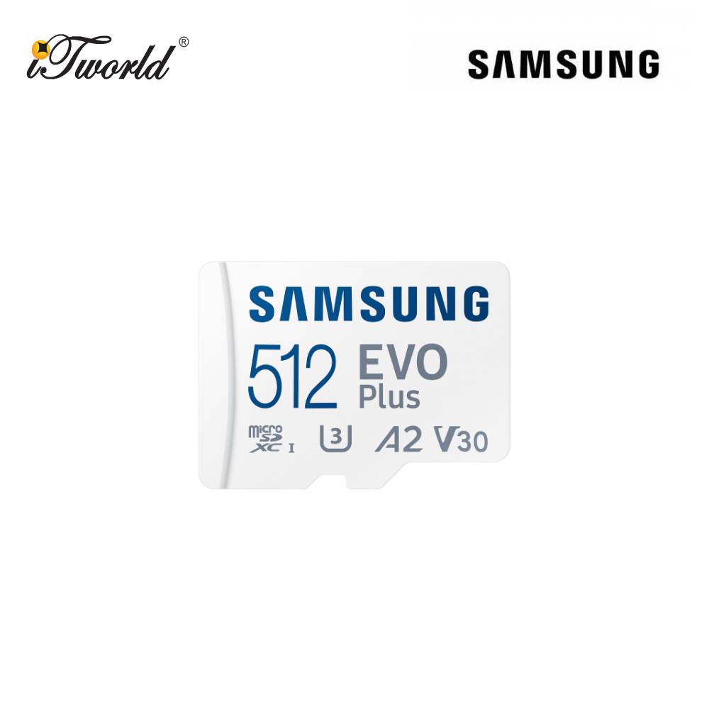 Samsung EVO Plus microSD Card (2024) 512GB - White