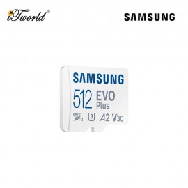 Samsung EVO Plus microSD Card (2024) 512GB - White