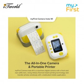 myFirst Camera Insta Wi 12MP Instant Print Camera cradle with Apps - Yellow 0850031616127