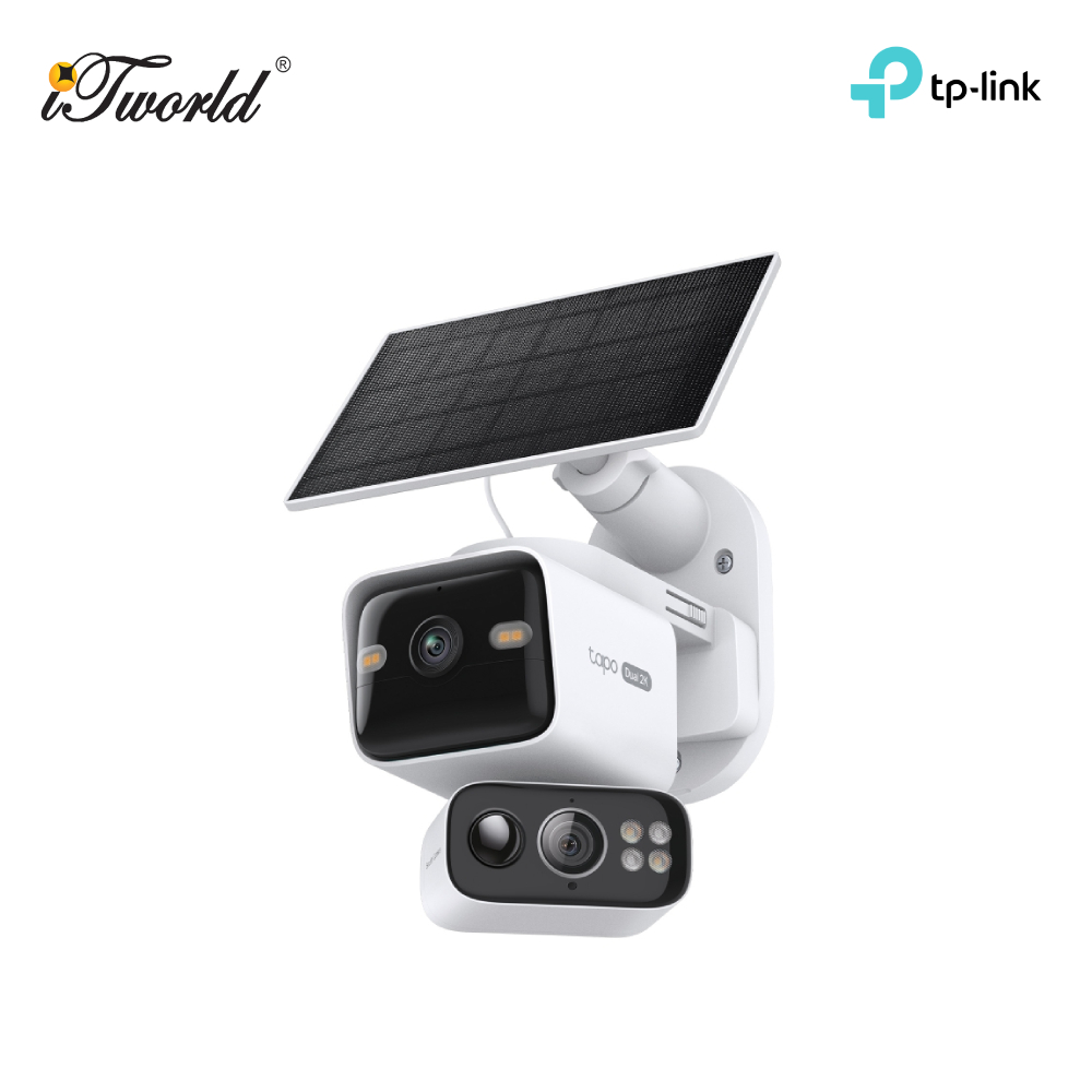 TP-Link Tapo C645D KIT Solar-Powered Dual-Lens Pan/Tilt Security Camera Kit 2K 3MP