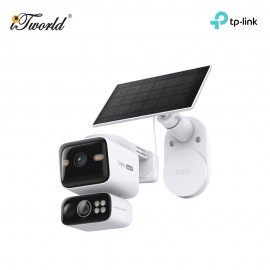 TP-Link Tapo C645D KIT Solar-Powered Dual-Lens Pan/Tilt Security Camera Kit 2K 3MP