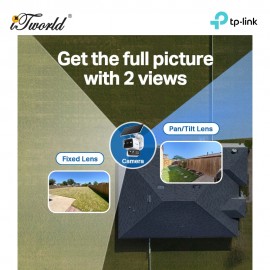 TP-Link Tapo C645D KIT Solar-Powered Dual-Lens Pan/Tilt Security Camera Kit 2K 3MP