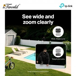TP-Link Tapo C645D KIT Solar-Powered Dual-Lens Pan/Tilt Security Camera Kit 2K 3MP