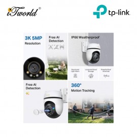 TP-LINK Tapo C530WS 3K 5MP Outdoor Pan/Tilt Security Wi-Fi Camera