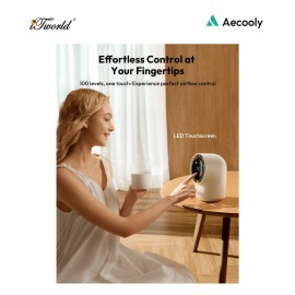 Aecooly Chic 01 Lite Portable Desk Fan-Beige 6977924930178