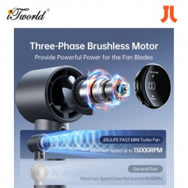 JISULIFE Handheld Fan Pro1S 5000mah -Dark Grey 6975061531869