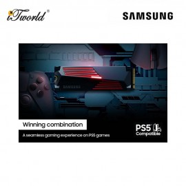 Samsung 990 Pro with Heatsink M.22280 PCIE 4.0 NVME SSD 2TB