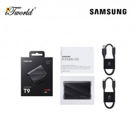 Samsung Portable SSD T9 USB 3.2 Gen2x2 1TB - Black