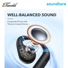 Anker Soundcore AeroFit Superior Comfort Open-Ear Earbuds - Black 