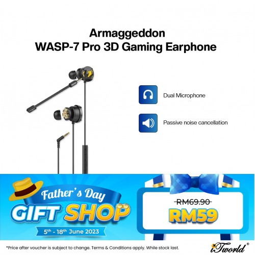 Armaggeddon WASP-7 Pro 3D Gaming Earphone 8886411987282