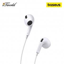 Baseus Encok 3.5mm lateral In-Ear Wired Earphone H17 - White 6932172607791