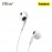 Baseus Encok 3.5mm lateral In-Ear Wired Earphone H17 - White 6932172607791