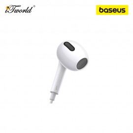 Baseus Encok 3.5mm lateral In-Ear Wired Earphone H17 - White 6932172607791