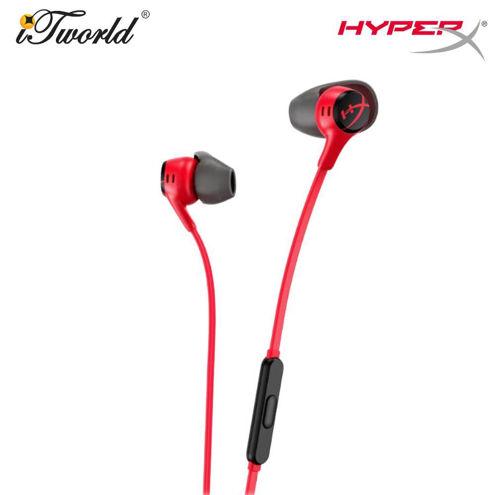 HyperX Cloud Earbuds II RED Gaming Earbuds with Mic-705L8AA