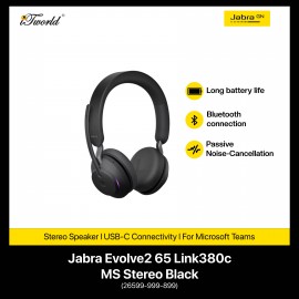 Jabra Evolve2 65 Link380c MS Stereo Black